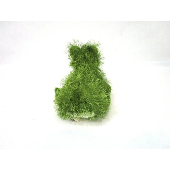 Ganz Webkinz Frog 8" Plush Fuzzy Long Hair Green Stuffed Animal EUC - Picture 4 of 11
